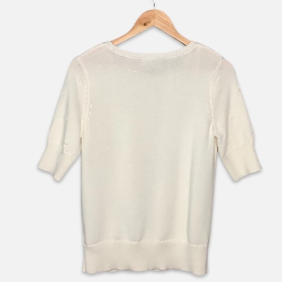 NANETTE by NANETTE LEPORE size M short sleeve pullover sweater - Picture 5 of 5